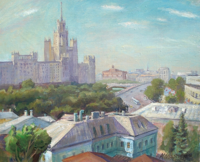 Painting for sale online - Moscow, view from the Church of St Peter and Paul