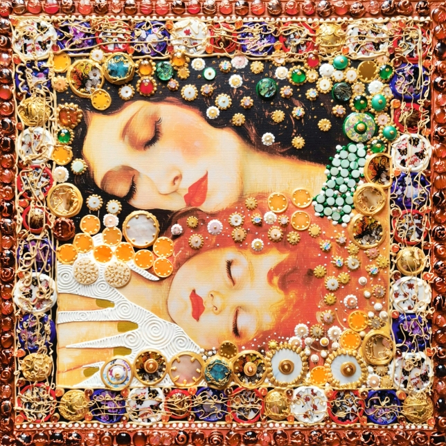 Painting for sale online - Mom and baby