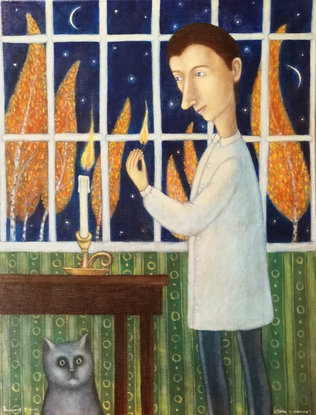 Painting for sale online - Candle and match