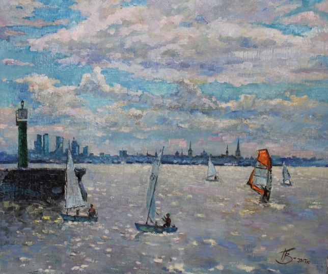 Painting for sale online - Tallinn panorama