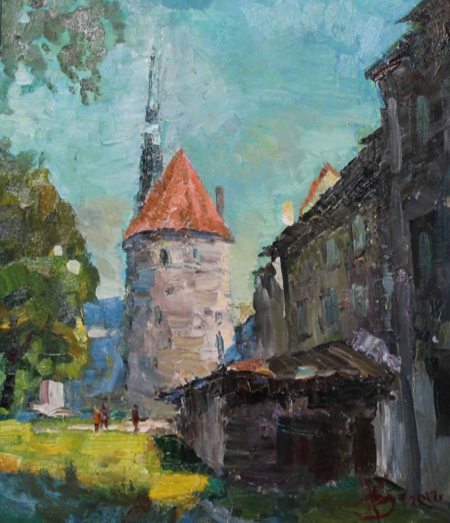Painting for sale online - At the walls of the old city