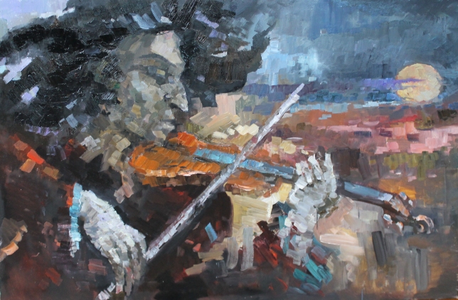 Painting for sale online - Moon Fiddler
