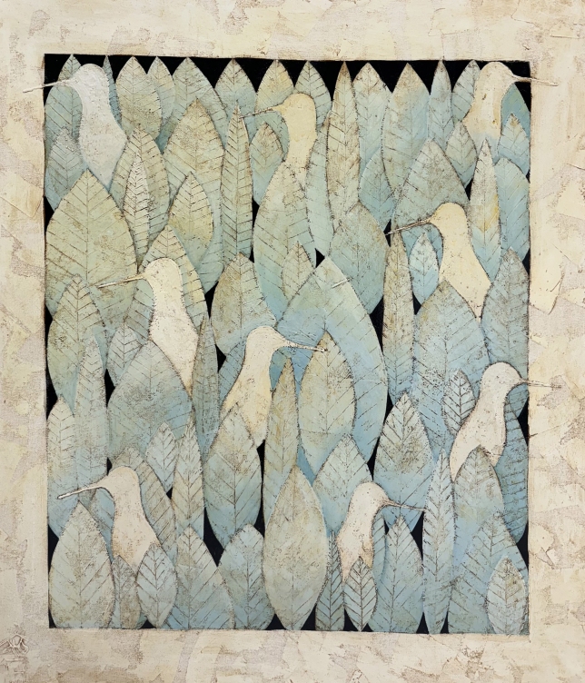 Painting for sale online - Birds in the forest