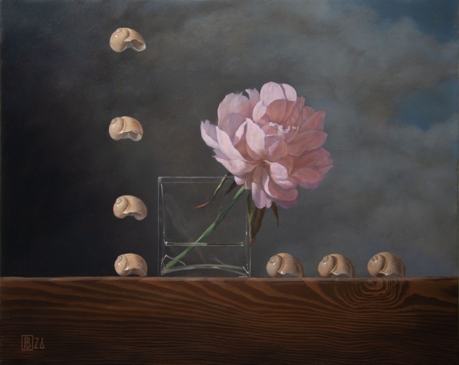 Painting for sale online - Pink peony