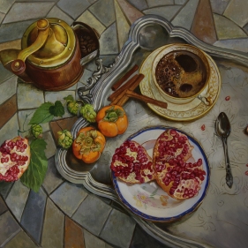 Painting for sale online - Still life with coffe