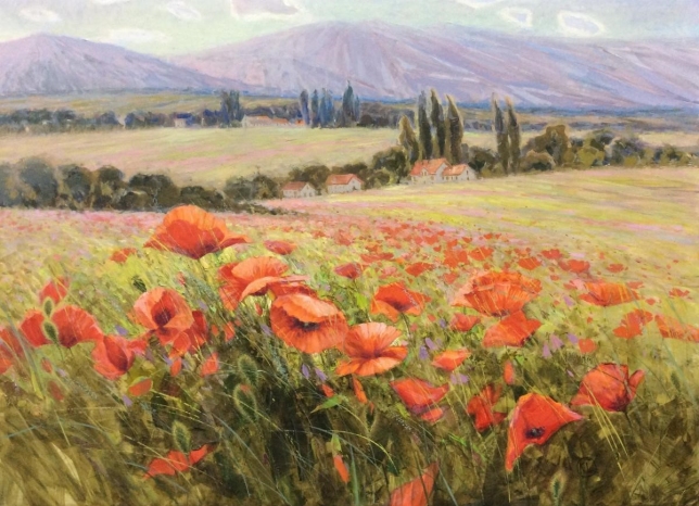 Painting for sale online - Poppy field