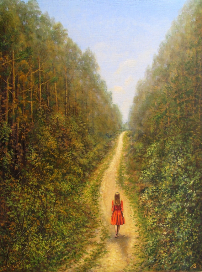 Painting for sale online - On the Way to the Dacha