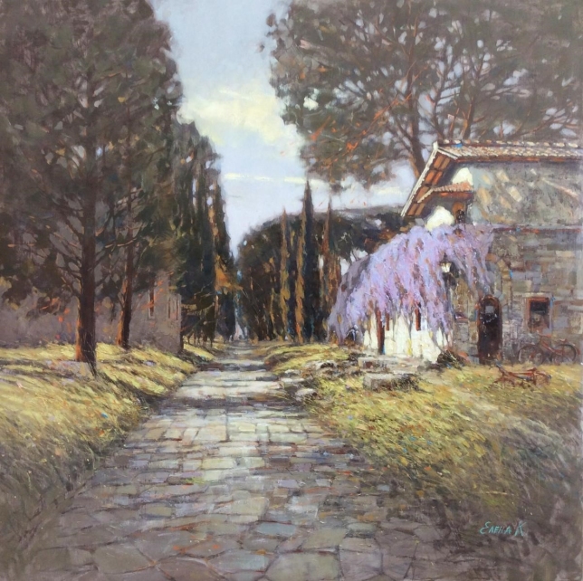 Painting for sale online - South Road. Roma/Via Appia