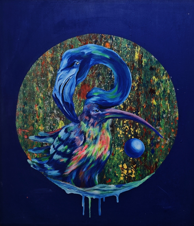 Painting for sale online - Magic bird II