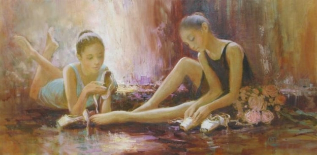Painting for sale online - Pointe shoes