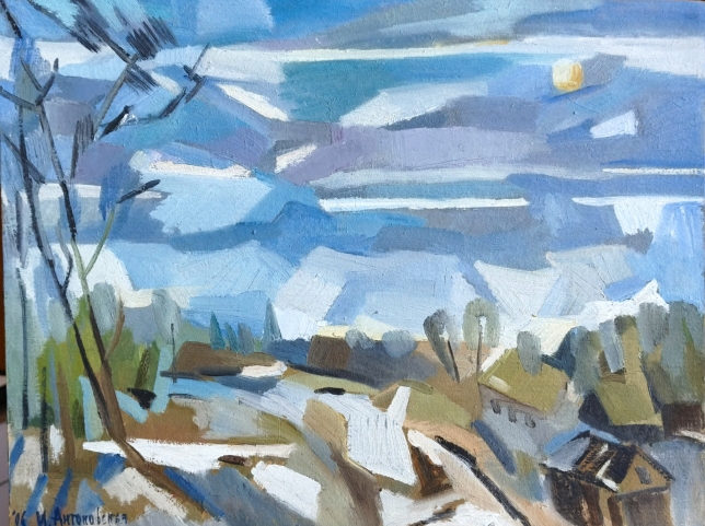 Painting for sale online - Magpie