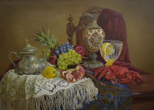 Painting for sale online - Still life with crab