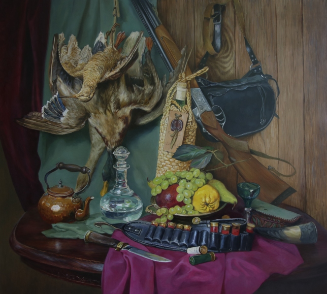 Painting for sale online - Still life with duck