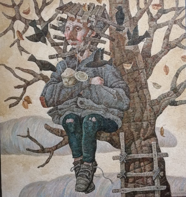 Painting for sale online - Birdhouse