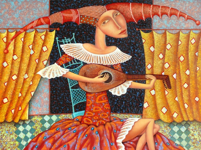 Painting for sale online - Minstrel