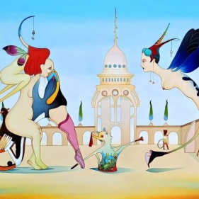 Painting for sale online - Caretaker of the Cemetery of Love's Dreams