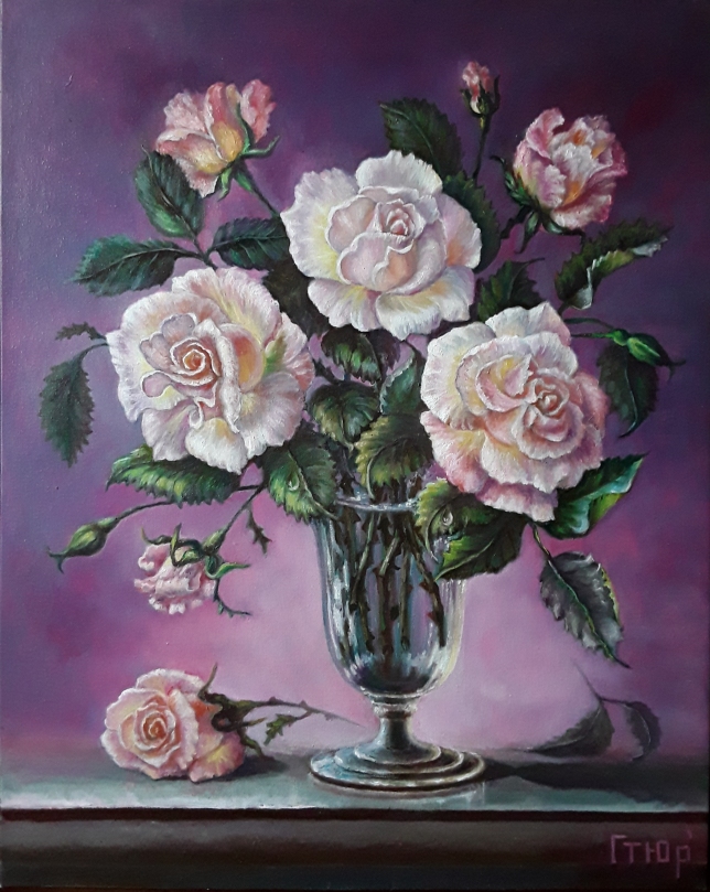 Painting for sale online - Bouquet of roses