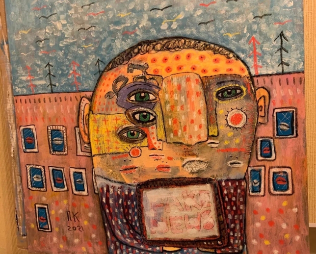 Painting for sale online - Fake news