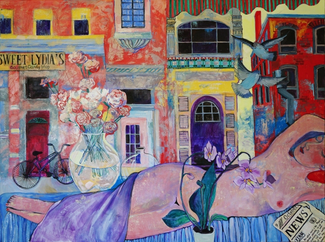 Painting for sale online - City and bliss