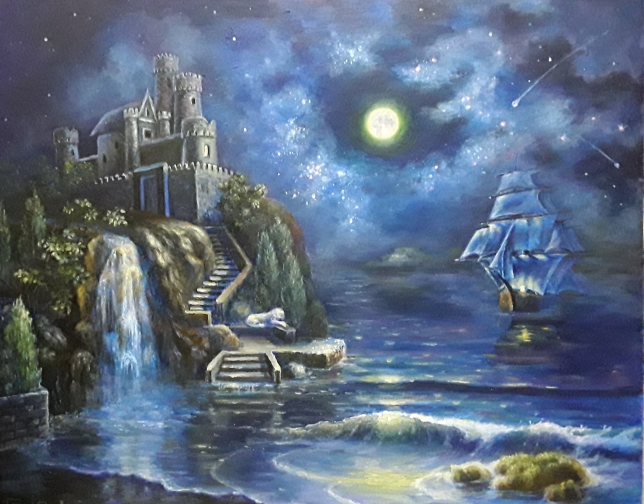 Painting for sale online - At the edge of the world