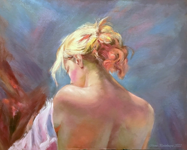 Painting for sale online - At dawn. Tenderness.