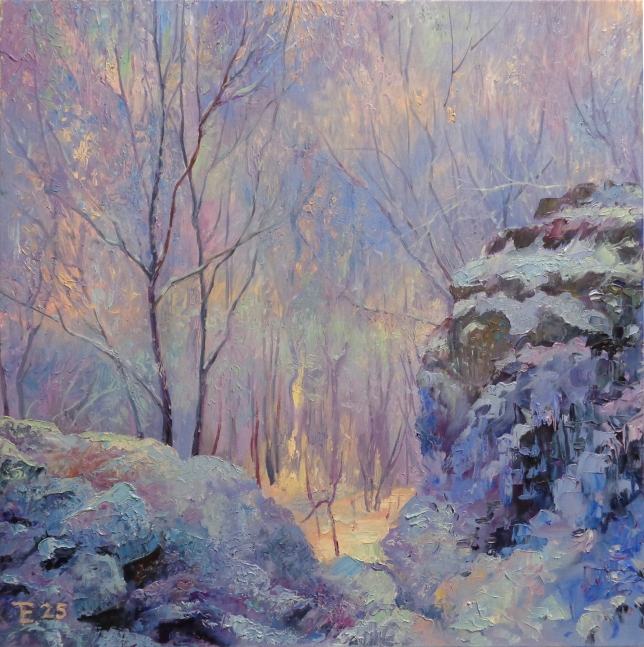 Painting for sale online - Winter in the Zhiguli Mountains