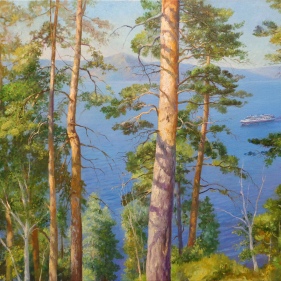 Painting for sale online - White ship