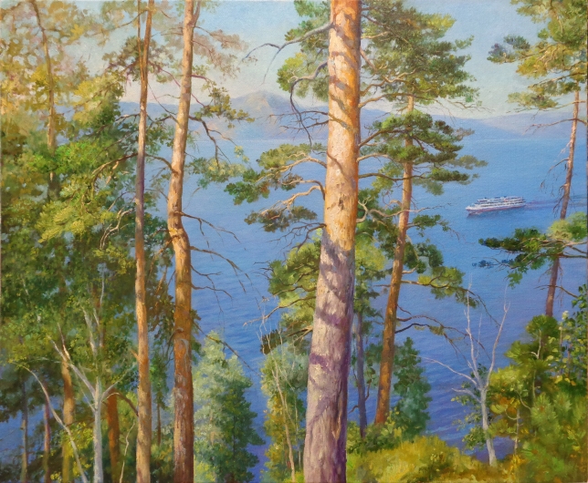 Painting for sale online - White ship