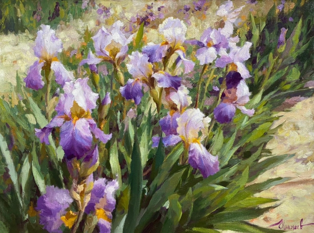 Painting for sale online - Irises
