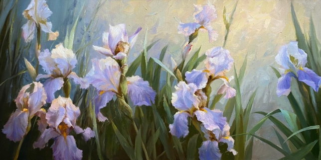 Painting for sale online - Irises