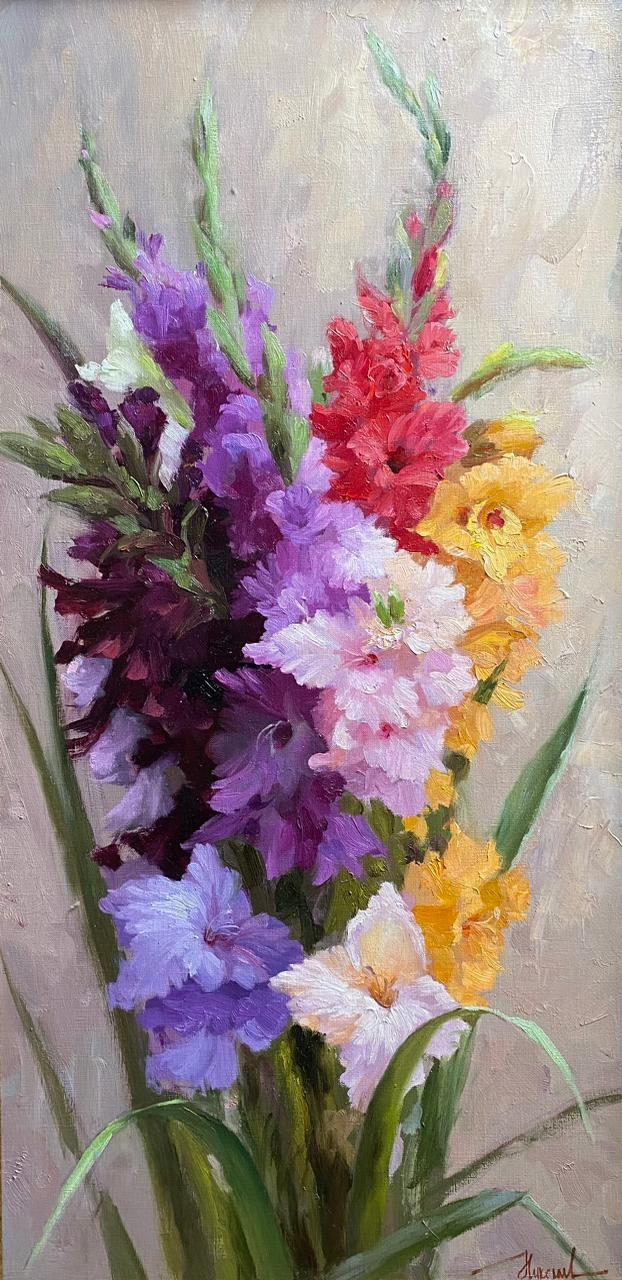 Painting for sale online - Gladioli