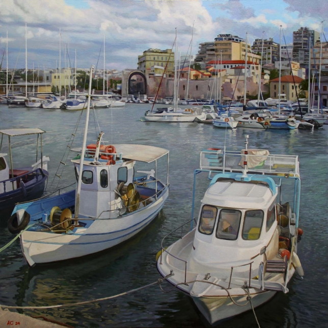 Painting for sale online - Venetian Harbor