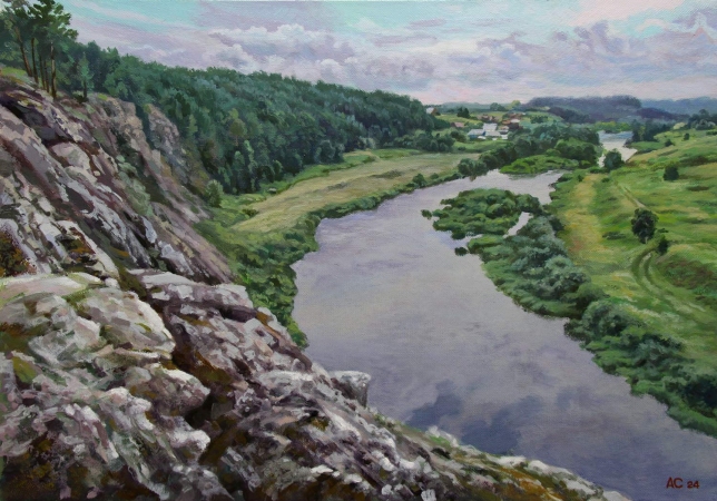Painting for sale online - On a hike