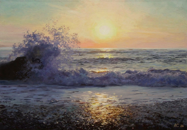 Painting for sale online - The sea plays