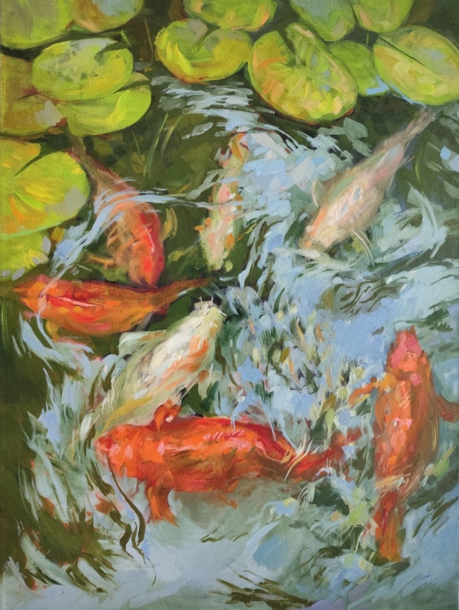 Painting for sale online - Goldfish