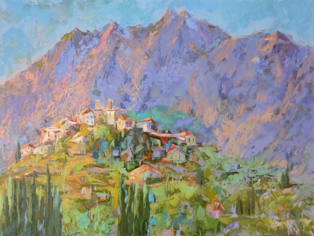 Painting for sale online - Evening in the city