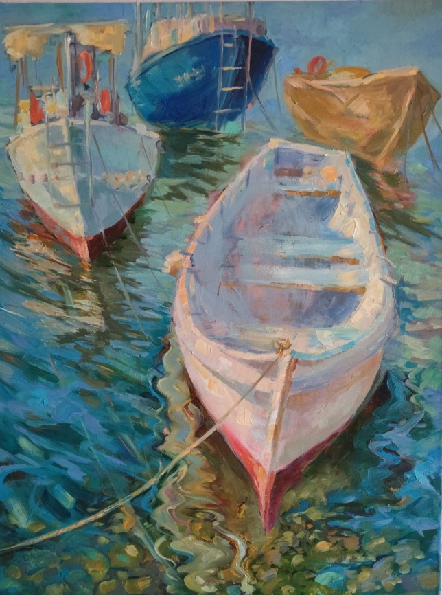 Painting for sale online - Boats