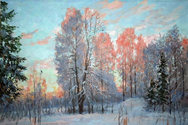 Painting for sale online - Winter morning