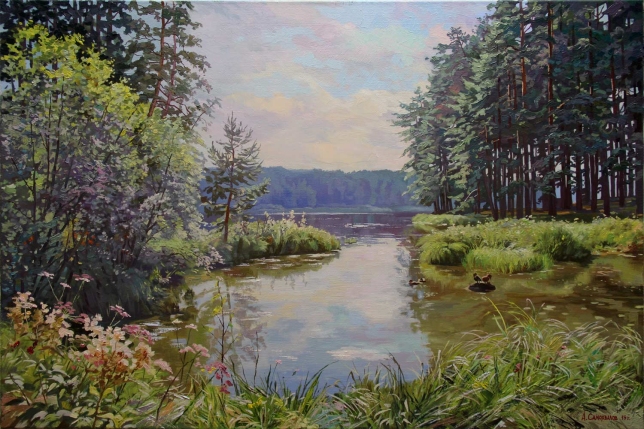 Painting for sale online - Quiet backwater
