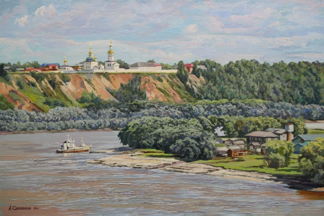Painting for sale online - On the Irtysh