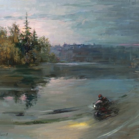 Painting for sale online - Knight of the road