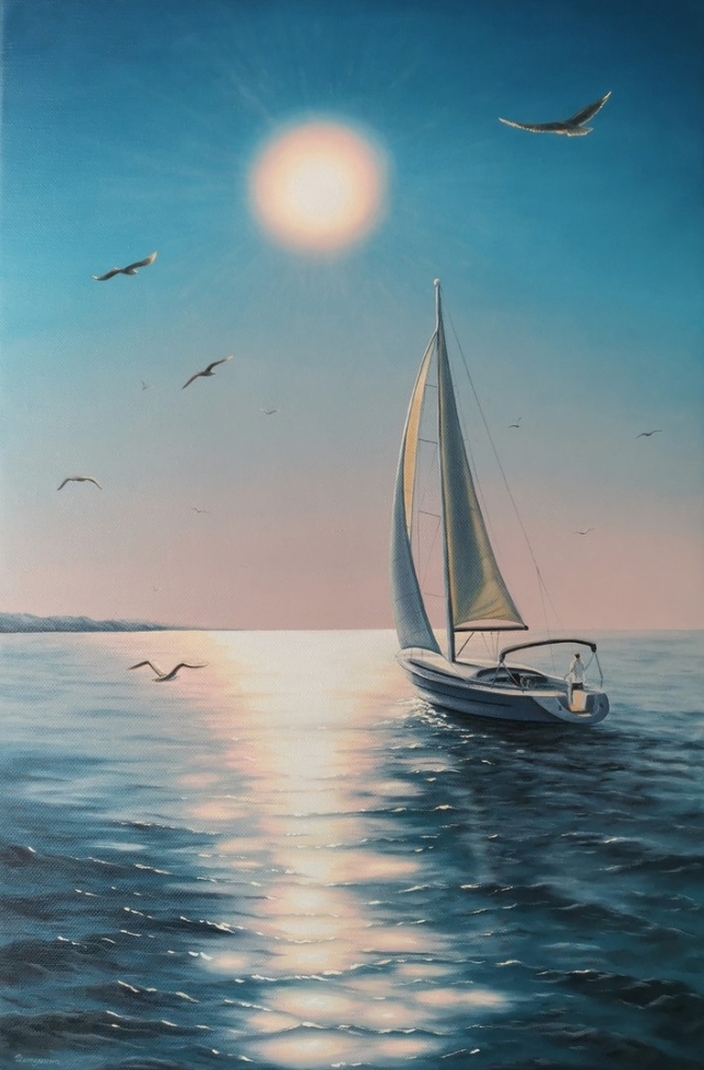 Painting for sale online - Downwind
