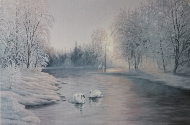 Painting for sale online - Winter has covered it all