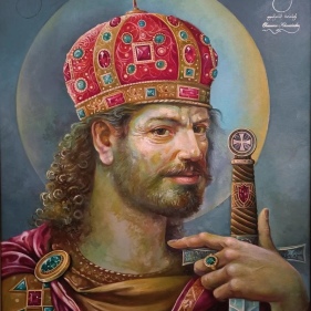 Painting for sale online - King David IV the Builder