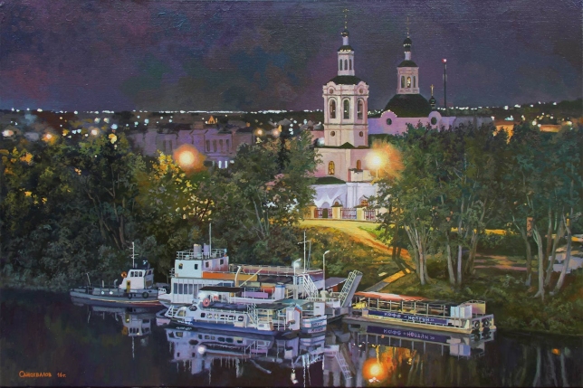 Painting for sale online - Embankment in Tyumen