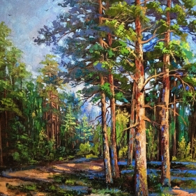 Painting for sale online - Paustovsky's path 