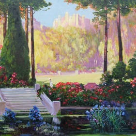 Painting for sale online - The Romantic Garden