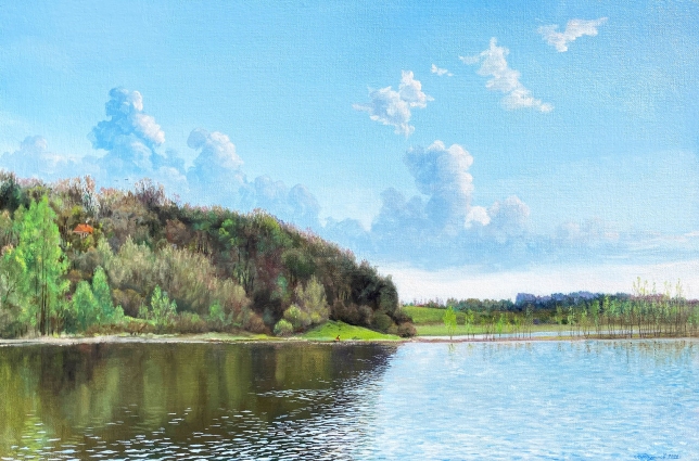 Painting for sale online - May greenery