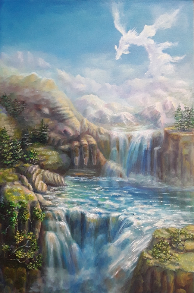 Painting for sale online - Where the dragons live