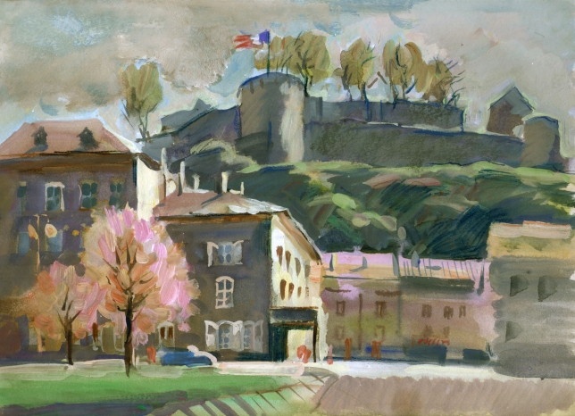 Painting for sale online - Remich. Spring